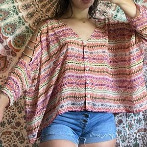 Sheer Open Shoulder Crop Top